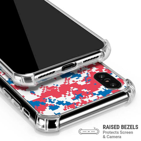 NBA Detroit Pistons Digi Camo iPhone XS Max Clear Case